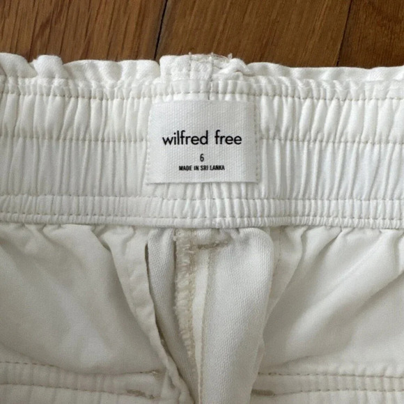 Wilfred Free GAIA Light Birch Crop Cargo Pants Denim Size 6 - Picture 4 of 7